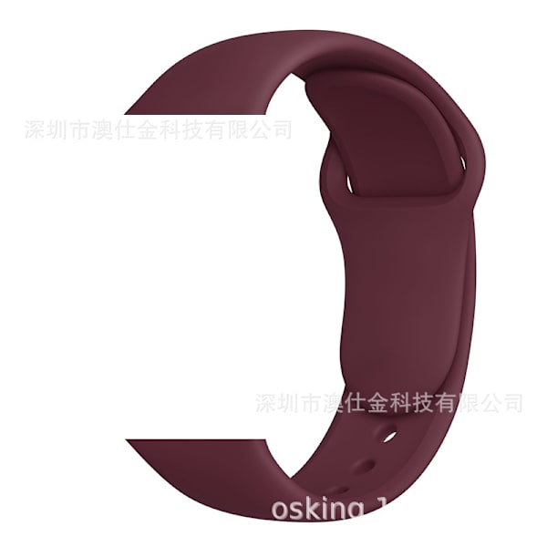 Urrem til Apple Watch iWatch 38/40/41/42 S10 M/L vinrød