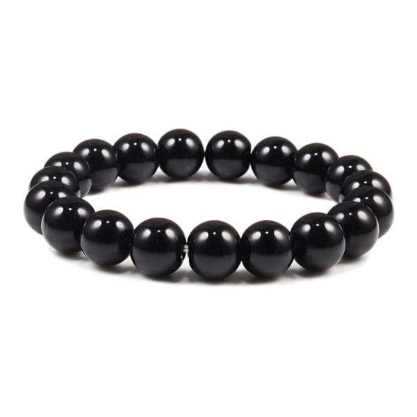 Buddha Svart Vit Natursten Rock Lava Beads Strand Armband Män Kvinnor Rosenkrans Armband Meditation Armband Yoga Smycken Present 6mm Matte Black