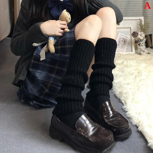 Säärystimet Saappaansuojat Naisille Reidenkorkuiset Lämpimät Neulotut Polvisukat Mustat Jalkojenlämmittimet Naisille Joululahjat WT 1 pair  Leg Warmers