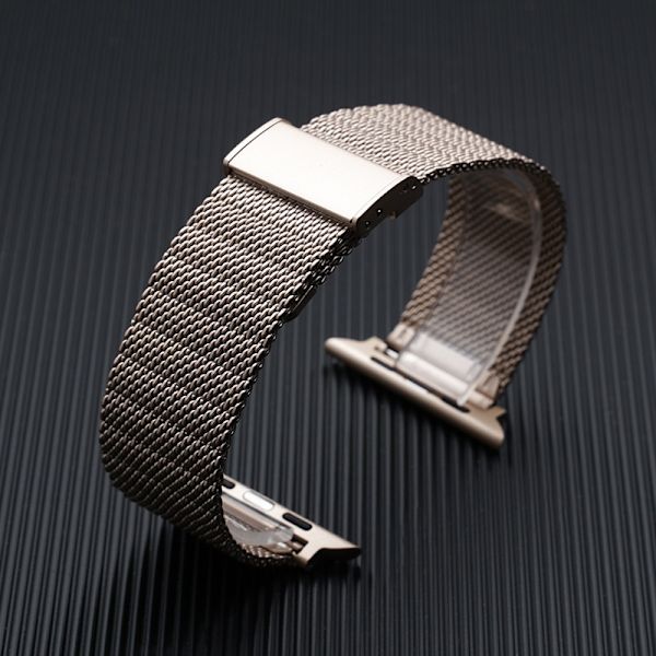 Klockarmband för Apple Watch iWatch 42/44/45/49mm Champagne Guld