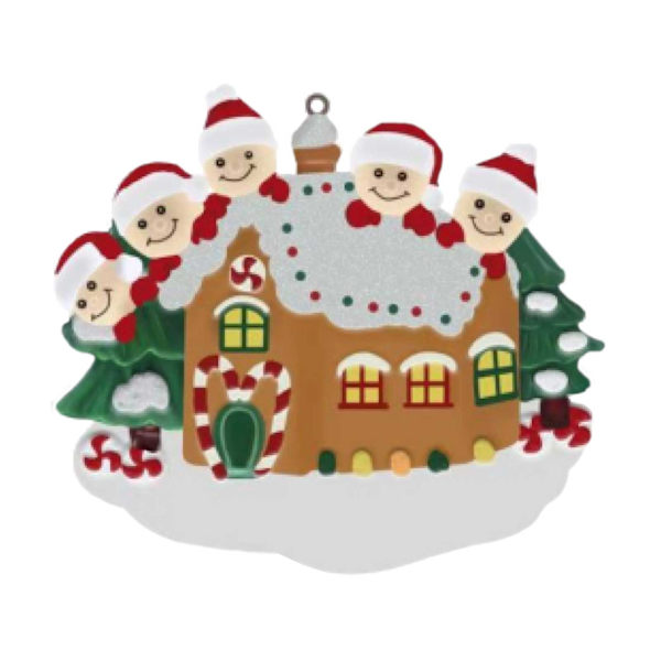 Personlig Familj Julgran Julgranskula Dekoration Ornament Älg Hjort Familj Julhelg Dekorationer 5 people12
