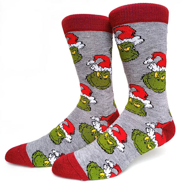 59 Stil Herr Julstrumpor Roliga Jul Tomte Gran Snöflinga Älg Snö Bomull Tub Besättning Glada Strumpor Herr Nyår Sokken 7 EU 38-45
