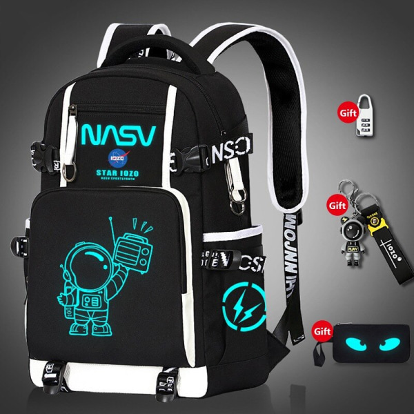 Vattentät Självlysande Barnryggsäck Skolväskor för Pojkar Ortopedisk Skolryggsäck Grundskoleväska Bokväska Mochila pattern2 Backpacks