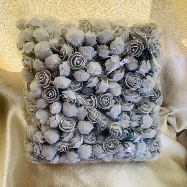 50/100/200/500 stk. 3 cm Skumroser til Bjørn Kunstige Blomster DIY Gaveæske Bryllup Dekorativ Jule Hjemmeindretning 20 Farver Royal blue 50