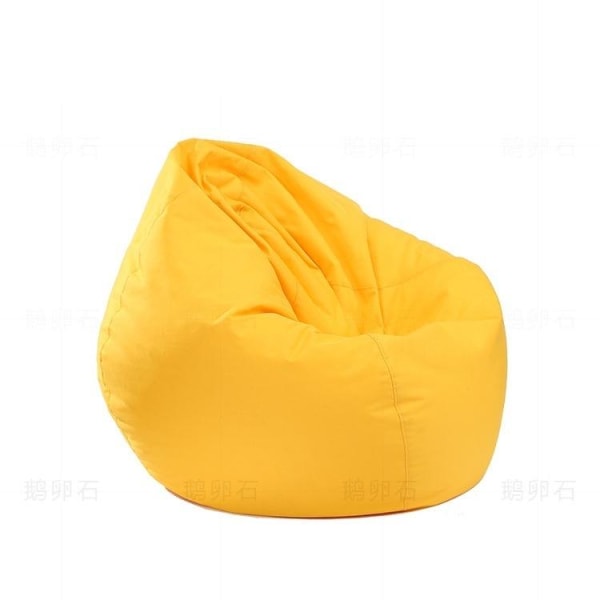 2020 Ny Højkvalitets Ufyldt Kreativ Sækkestol Lazy Sofa Cover Yellow