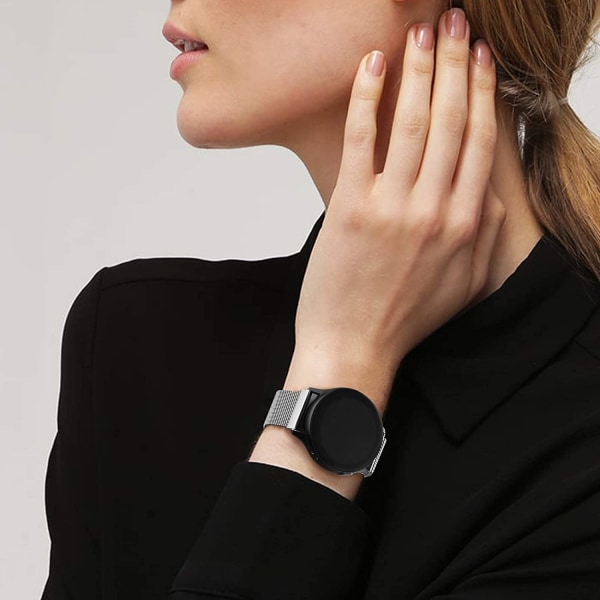 20 mm 22 mm magnetisk rem til Samsung Active 2 40/44 mm Gear S3 armbånd Huawei GT/GT2/2e Galaxy watch 3/4 Classic 45/42 mm rem coffee Active2 40mm 44mm