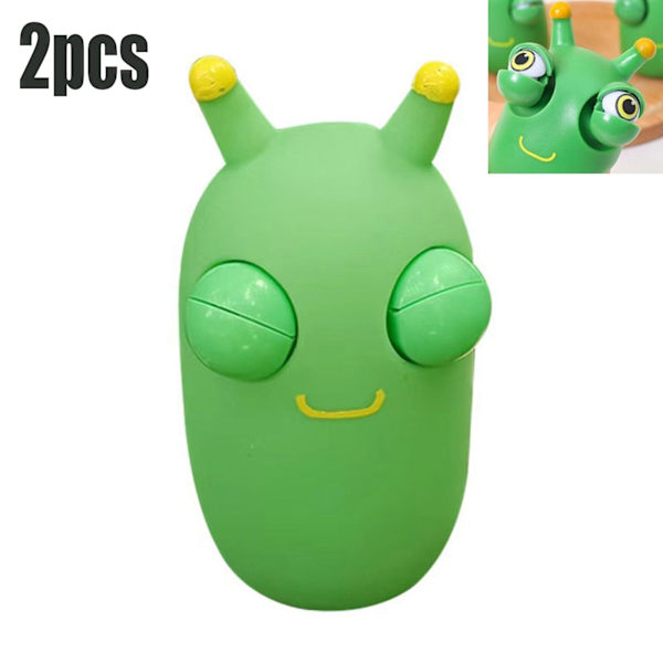 2kpl Hauska Silmämuna Pomppiva Puristuslelu Ruohomato Nipistä Squishy Fidget Lelu Stressinpoisto Silmän Pomppiminen Lapsille Aikuisille 2pcs Yellow eyeball As photo