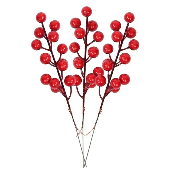 1-10 st Jul Simuleringsbär 14 Bär Konstgjord Blomma Frukt Körsbärsväxter Hem Juldekoration DIY Gåva A-1 PC