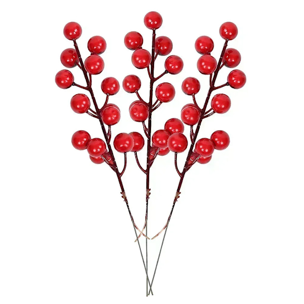 1-10 st Jul Simuleringsbär 14 Bär Konstgjord Blomma Frukt Körsbärsväxter Hem Juldekoration DIY Gåva B-1 PC