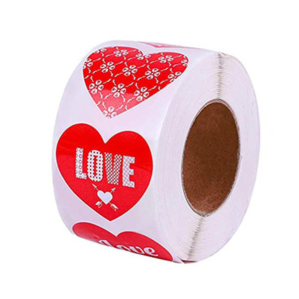 50-500 stk. Hjerteformede Klistremerker Forseglingsetiketter Klistremerker Scrapbooking Gave til Pakke og Bryllupsdekorasjon Skrivesaker Klistremerke QY869-100pcs