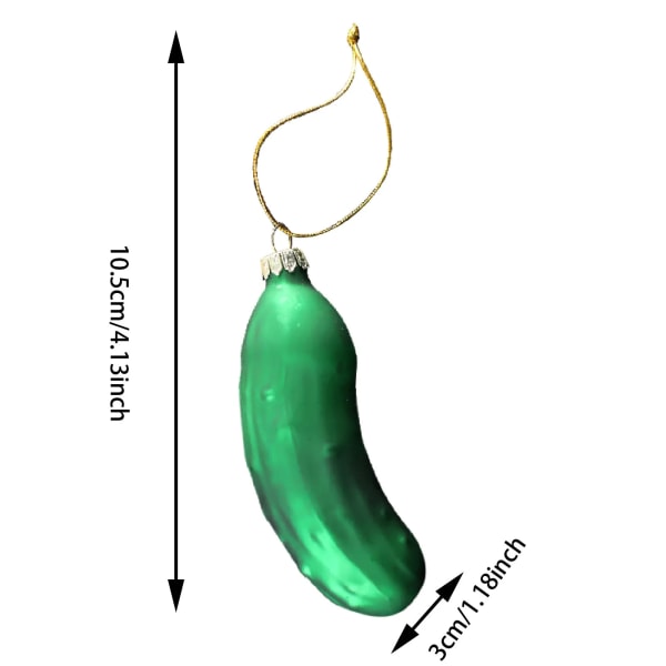 Inlagd Gurka Julgransdekorationer Hänge 2023 Jul Tradition Dekor Hängande Ornament För Sovrum, Vardagsrum, Utomhus Green