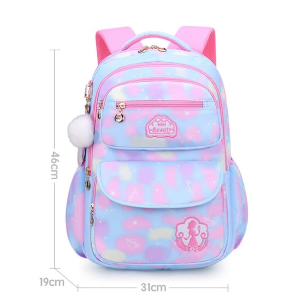 Søte jenter skolesekker Barn Barneskolesekk skolesekk barn bokveske Prinsesse Skolesekk Mochila Infantil 2 størrelser purple large
