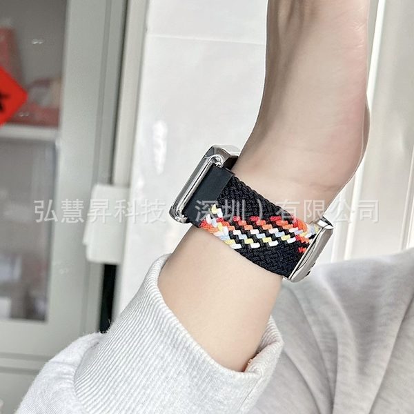 Klockarmband för Apple Watch iWatch Passar för 42/44/45/49mm integrerad svart regnbåge