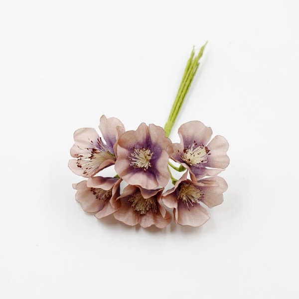 Kunstig Blomst Silke Kirsebær Kunstig Plante Bukett For Bryllup Hjem Dekor DIY Gaveeske Krans Nyttår Krans Dør Blue
