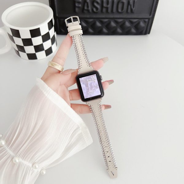 Klockarmband för Apple Watch iWatch 42/44/45/49mm Vit