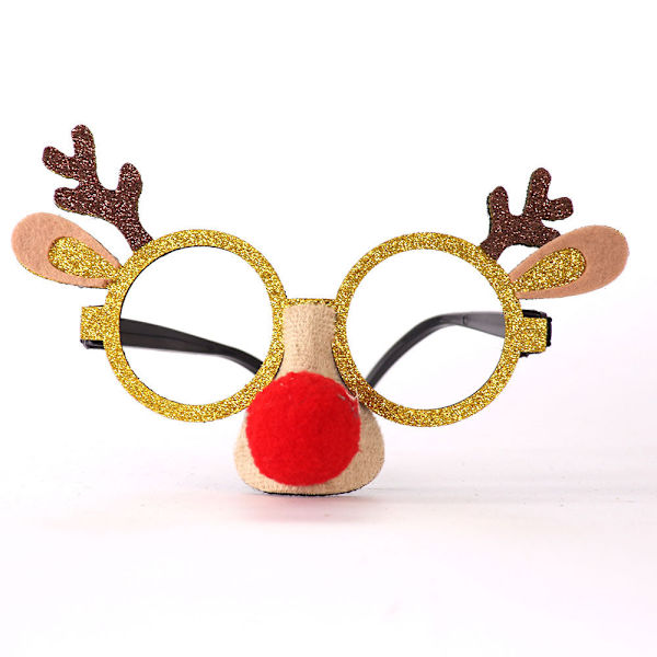 Julegave Børnebriller Stel Gevir Snemand Stel Julemandsdekorationer Børne Julebriller Red nose red frame antlers glasses