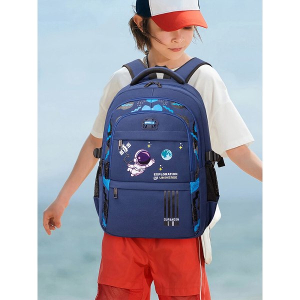 Rygsække til folkeskolen Vandtætte skoletasker til børn til drenge Rejserygsæk ortopædisk skoletaske Mochila Infantil Medium Gray