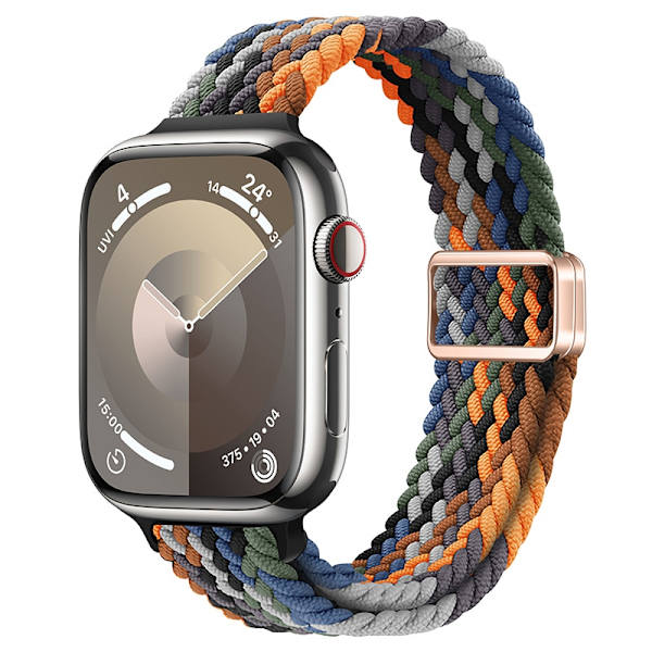 Klockarmband för Apple Watch iWatch 38/40/41/42mm kamouflage sju färger roséguld spänne