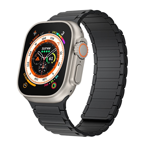 Klockarmband för Apple Watch iWatch 42/44/45/49mm Svart