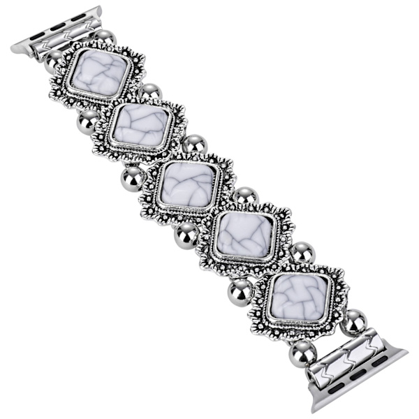 Klockarmband för Apple Watch iWatch Silver 42 S3/44/45/46/49mm