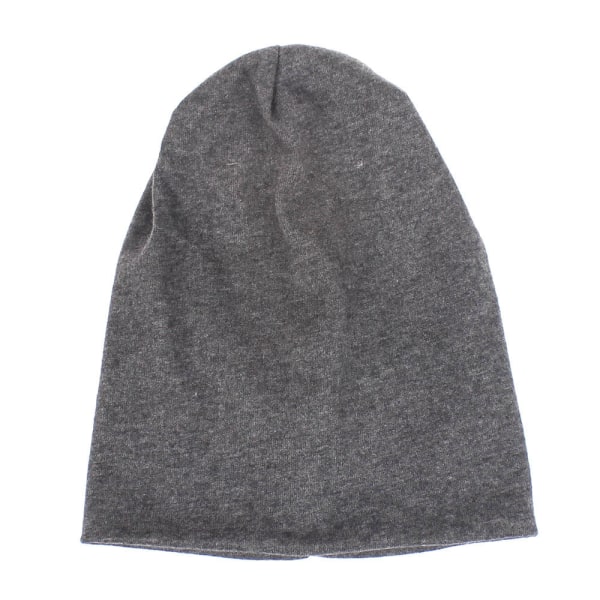 Bomull Allsidig Ermehette Løs Lue Barnas Casual Gutter og Jenter Høst og Vinter Lue Dark gray