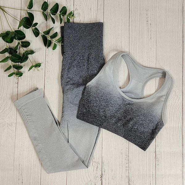 Joogasetti Rintaliivit ja Leggingsit Fitness-urheiluvaatesetti Naisille Red set M
