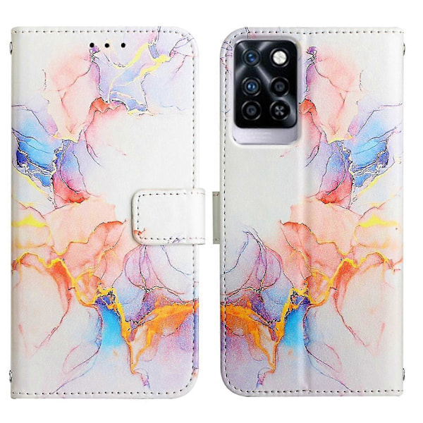 Kompatibel med Infinix Note 10 Pro Plånboksfodral Marmor Magnetiskt Läderfodral C3
