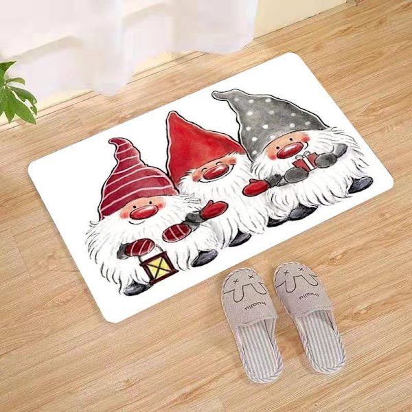 Jultomten Jul Dörrmatta Kuddfodral Juldekorationer för Hemmet 2023 Navidad Ornament Julgransprydnader Nyårspresenter Pillowcase - B032