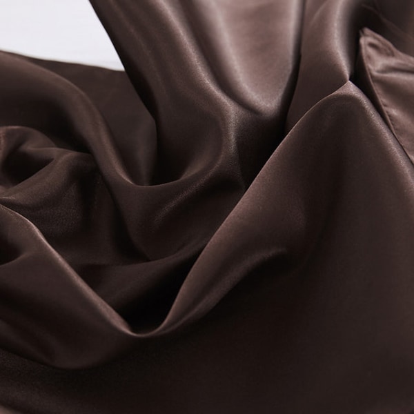1 stk. 45*45cm Satin Pudebetræk Komfortabelt Firkantet Hjem Sofa Indretning Ensfarvet Pyntepude Betræk Satin Pude Betræk khaki
