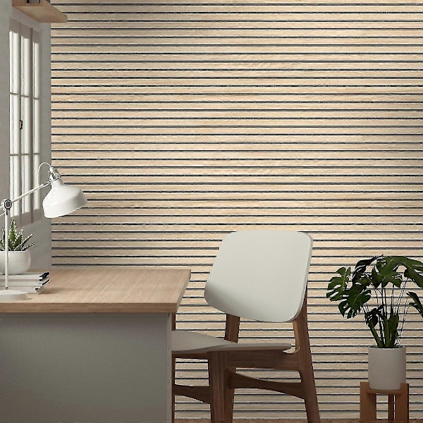 Panacea Träribbor Tapet Ljus Ek Light Oak
