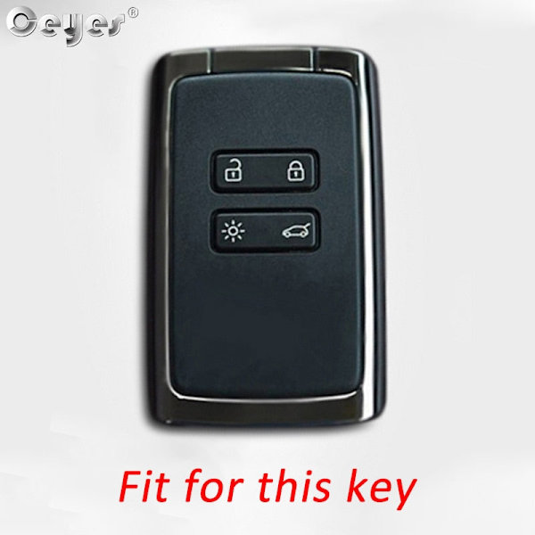 Ceyes Silikon Bilnyckelskydd För Renault Megane 3 4 Kadjar Captur Koleos Espace Clio Scenic 4 Arkana Smart Fjärrkontroll Skyddsfodral Grey