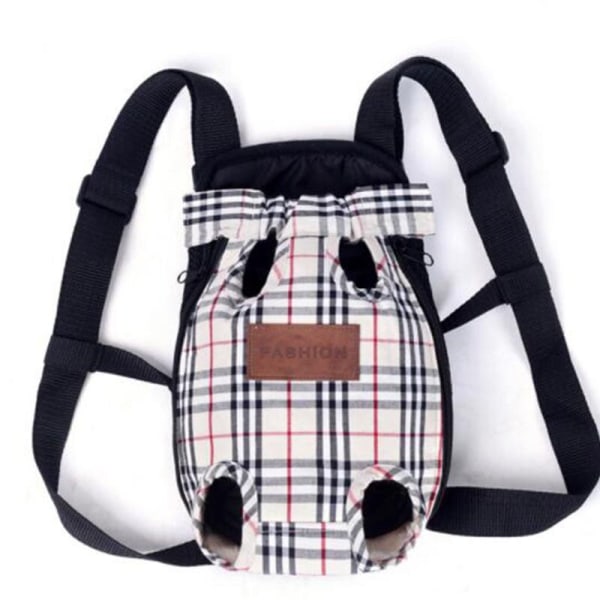 Andningsbar Stor Hund Utomhus Rese Justerbar Ryggsäck För Vandring Cykling Reflexväska Hundar Fransk Bulldog Mops Bärväskor Leopard L-suit 8-16kg