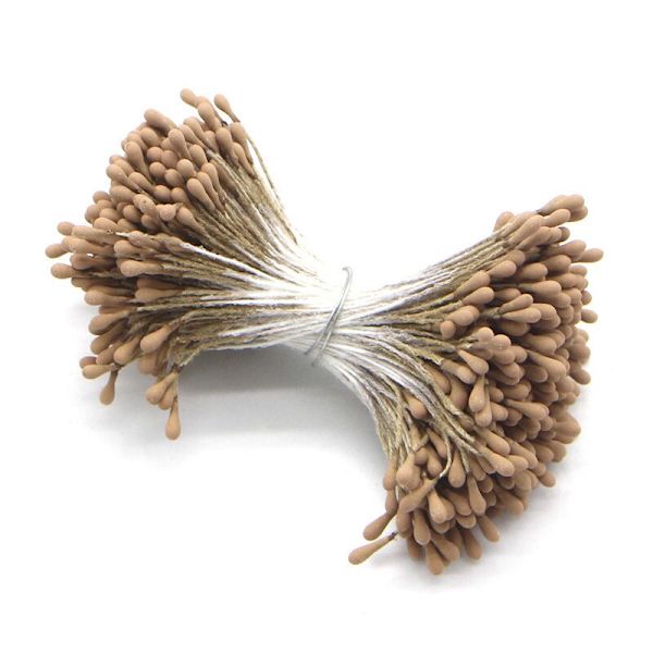 Håndværk 144/420/600/1000 stk./parti Blomster Støvdragere 2 mm DIY Kunstige Blomster Krans til Bryllupsfest Hjemmeindretning D0401 C4 Red  420pcs