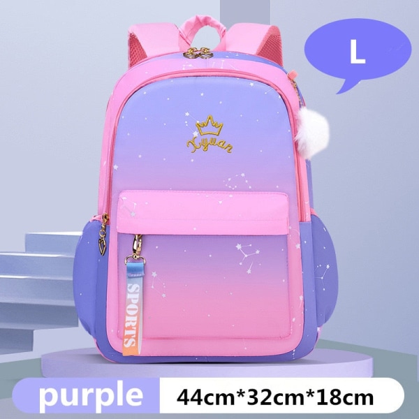 Skole tasker til børn, piger, skoletaske, primær ortopædisk skoletaske, prinsesse rygsæk, skoletaske, sac Mochila Infantil S blue