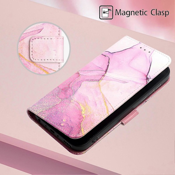 Kompatibel med Infinix Note 10 Pro Plånboksfodral Marmor Magnetiskt Läderfodral C1