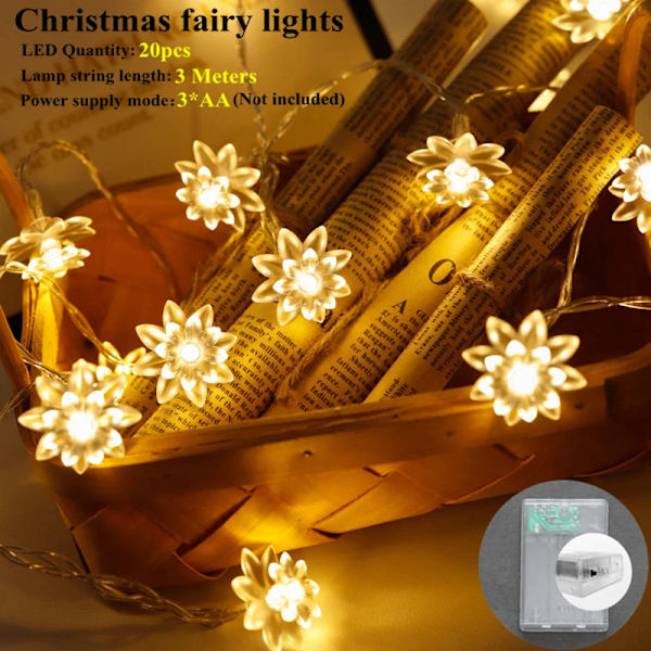 Nytår 2024 Kreative Pilekvist Gren Lys 20 LED Juledekoration til Hjemmet Noel Kerst Xmas Dekoration Navidad 2023 F269-Warm 20LED