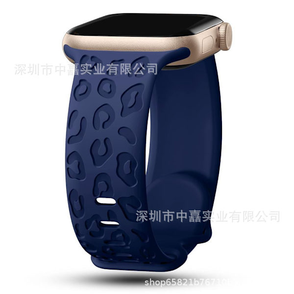 Kellon ranneke Apple Watch iWatch 42/44/45/49mm tummansininen