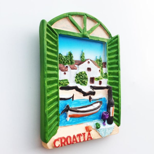 Croacia Kylskåpsmagnet Kroatien Turist Souvenirer Medelhavet Malta Polen Magnetiska Kylskåpsdekaler Kroatien Karta Heminredning Croatia 2