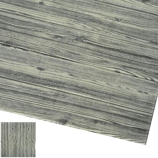 Vattentät, 3D-tapet i tegelstensstil LxH 70 x 7 cm / E02-Grå Furu LxH 70 x 7cm / E02-Grey Pine
