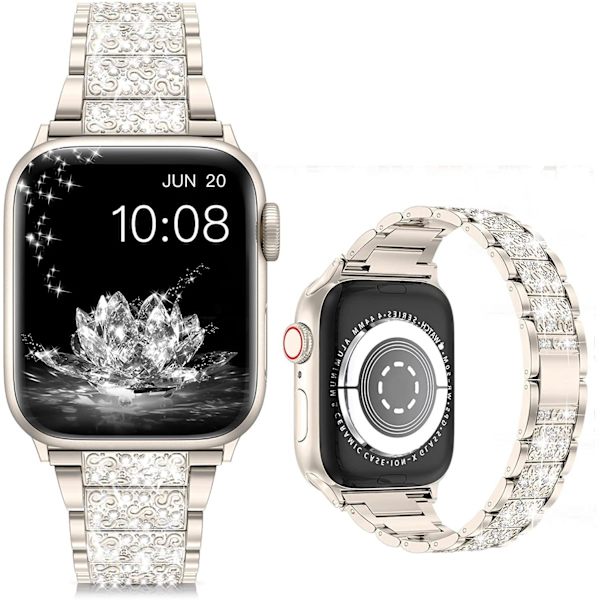 Kellon ranneke Apple Watch iWatch -kelloon malleille S10-46mm 42/44/45/49mm Tähtivalo väri