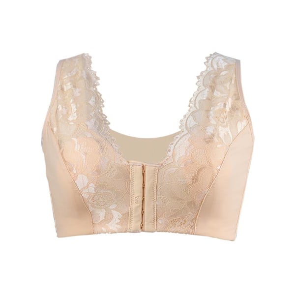 Dame Undertøj i Store Størrelser Sexet Push Up BH'er Trådløs Frontlukning Messing Deep V Blonde BH Toppe Sexet Lingeri Femme Tynd Kop Blue S