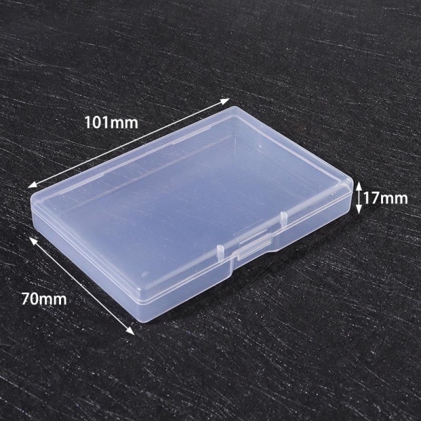 Smyckeskrin i plast Verktygslåda i plast Justerbar organizer Förvaring av pärlor Armband Smyckeskrin Förpackning 2pcs 10x7x1.7cm