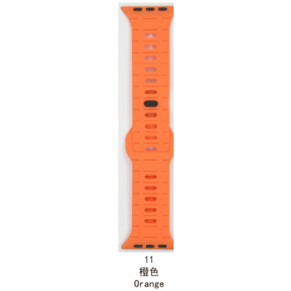 Urrem til Apple Watch iWatch 42-49MM sort æske orange