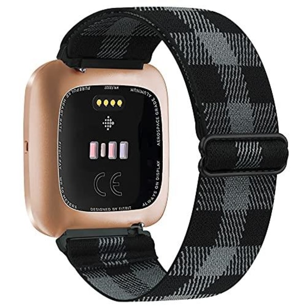 Elastiskt vävt looparmband för Fitbit Versa 3 2 Versa Lite Band Justerbart nylon sportarmbandsurarmband för Fitbit Sense Band Leopard For Versa 2 Versa 1