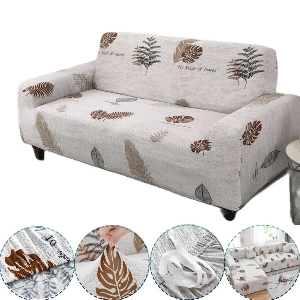 Stretch Sofföverdrag för L-formad Soffa Hörnsoffa Elastiskt Sofföverdrag för Sofföverdrag för Vardagsrum 1/2/3/4-Sits Nordisk WWT40 2Pillowcase 45x45cm