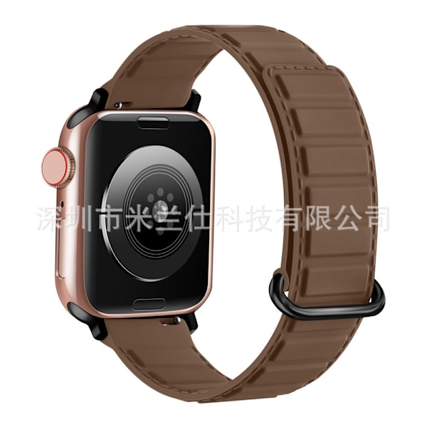 Klockarmband för Apple Watch iWatch 42/44/45/46/49mm Choklad