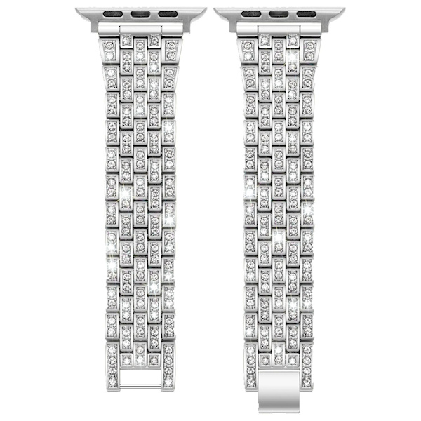 Klockarmband för Apple Watch iWatch för S10-42mm 38/40/41mm Silver