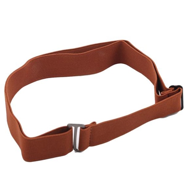 Osynligt skärp för kvinnor, elastiskt stretch midjebälte med platt spänne Dark blue One Size