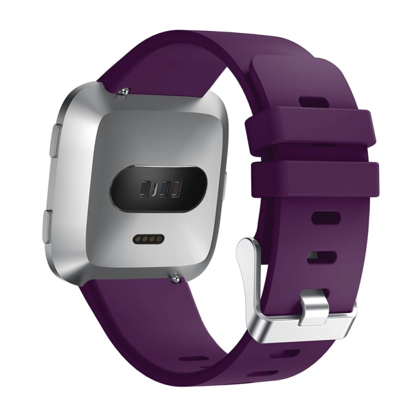 Mote klassisk erstatning sportsarmbånd tilbehør stropp for Fitbit Versa smartklokke armbånd armbåndsur S L størrelse Deep blue S