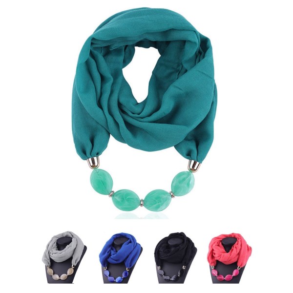 Modehalsduk Etnisk Bomull Linne Enfärgad Krage Tofs Underbara Pärlförsedda Hängen Smycken Halsband Halsduk Dam Sjal Scarves B